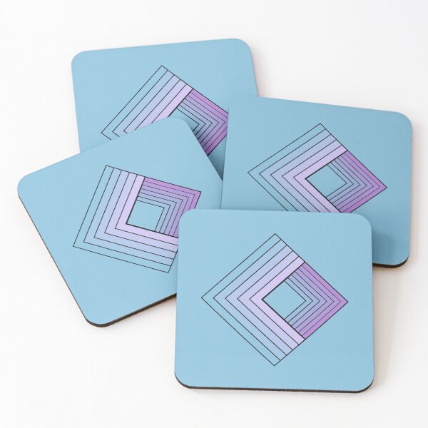 Item preview, Blue square gradient designed and sold by Art Dila Studio.