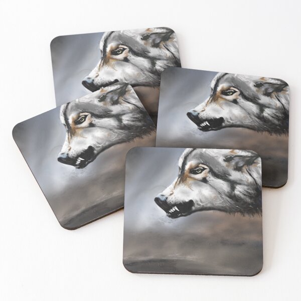 Item preview, A wolf and its dinner designed and sold by Jamison-Riedman.
