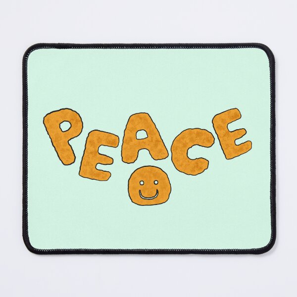 Artikelvorschau, Chicken Nugget Peace Smile Cute Meme Lustiges Logo Essen entworfen und verkauft von Marinaaa010.