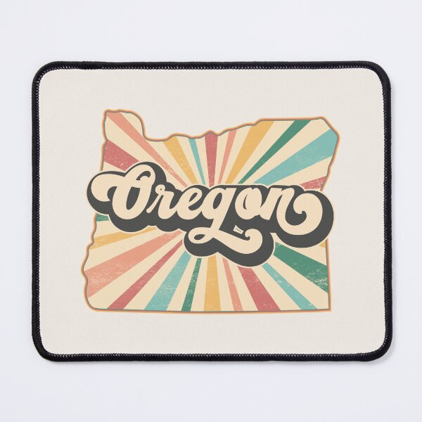 Item preview, Oregon Fan Retro State, Vintage Groovy Oregon Map, Distressed America Gift designed and sold by Cátia Lima.