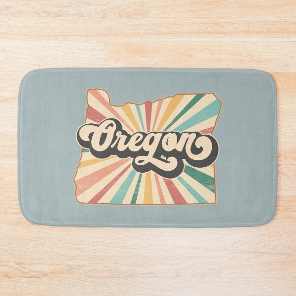 Item preview, Oregon Fan Retro State, Vintage Groovy Oregon Map, Distressed America Gift designed and sold by Cátia Lima.
