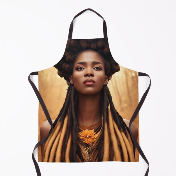 Artikelvorschau, Autumn Fall Forest Queen Natural Hair Dreadlocks Portrait Art entworfen und verkauft von LocFestNYC.