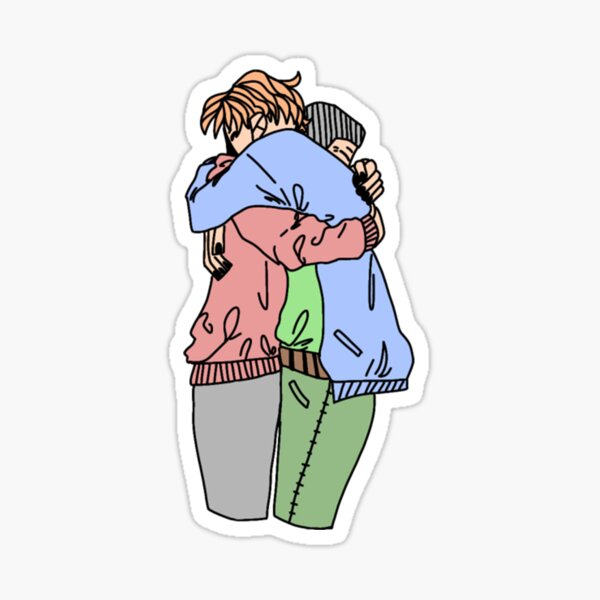 Friends Forever Hug Sticker by Millie and Lou for iOS & Android