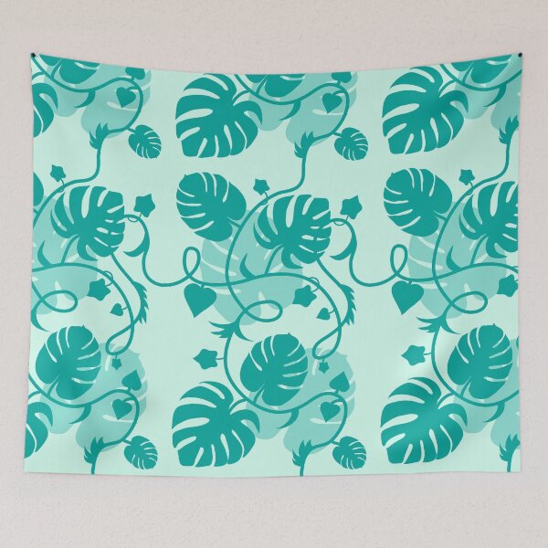 Item preview, Vines (Blue-Green)  Leaves & Monstera Plant designed and sold by vron615.