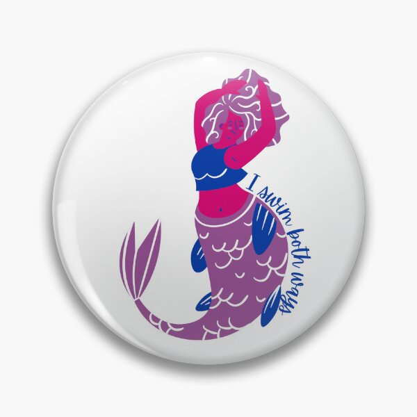 Item preview, I Swim Both Ways Bi Mermaid designed and sold by stephsicola.