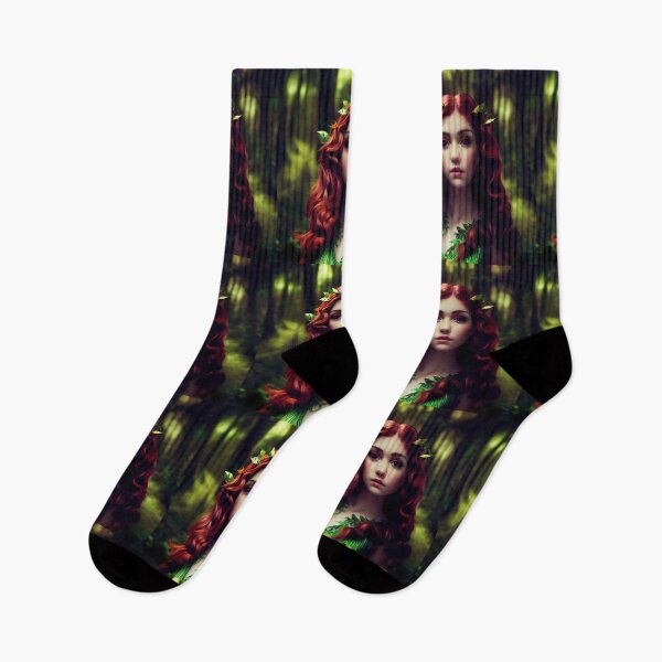 Item preview, Elf woman in the green forest - Fantasy dream designed and sold by Monkyra.
