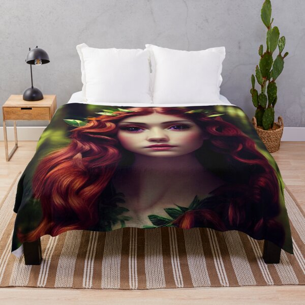 Item preview, Elf woman in the green forest - Fantasy dream designed and sold by Monkyra.