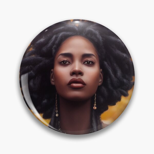 Item preview, Love Autumn Forest Queen Natural Hair Dreadlocks Portrait Art designed and sold by LocFestNYC.