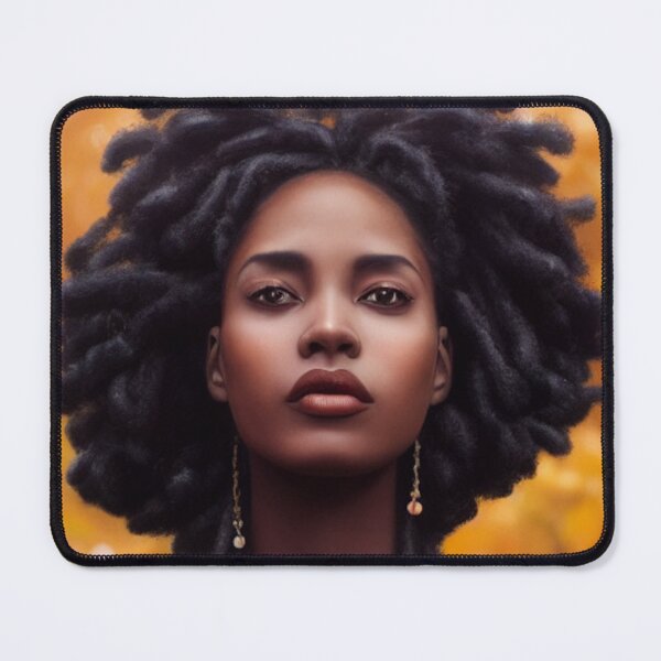 Item preview, Love Autumn Forest Queen Natural Hair Dreadlocks Portrait Art designed and sold by LocFestNYC.