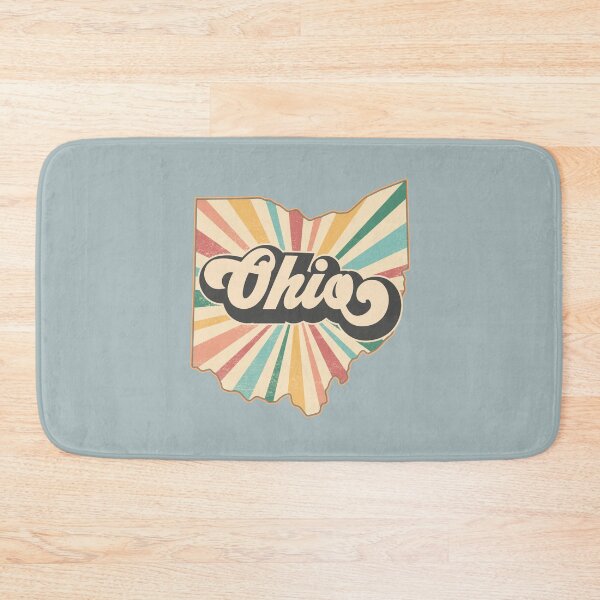 Item preview, Ohio Fan Retro State, Vintage Groovy Ohio Map, Distressed America Gift designed and sold by Cátia Lima.