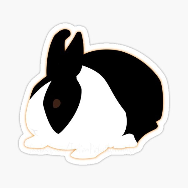 Rabbit Whisperer Sticker J865 6 inch bunny decal 