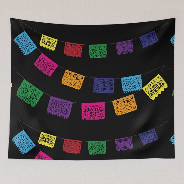 Item preview, Papel picado mexican banner fiesta handmade party decorations cinco de mayo designed and sold by T-Mex.