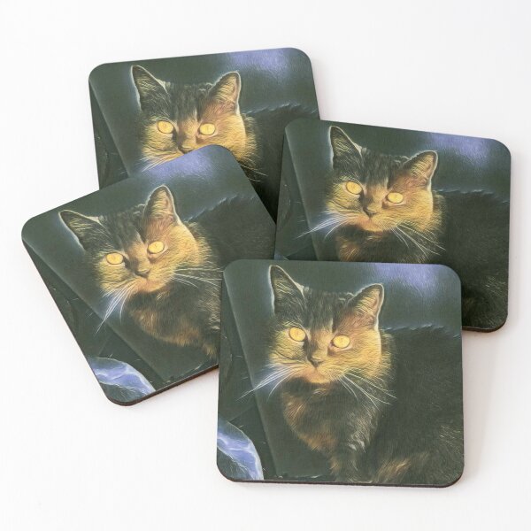 Item preview, Galaxy cat watching designed and sold by FlossOrFi.