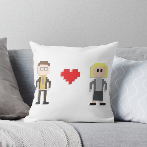 Item preview, 8-Bit Dwight Schrute y Angela Martin | La mercancía de la oficina en los Estados Unidos designed and sold by tellytee.