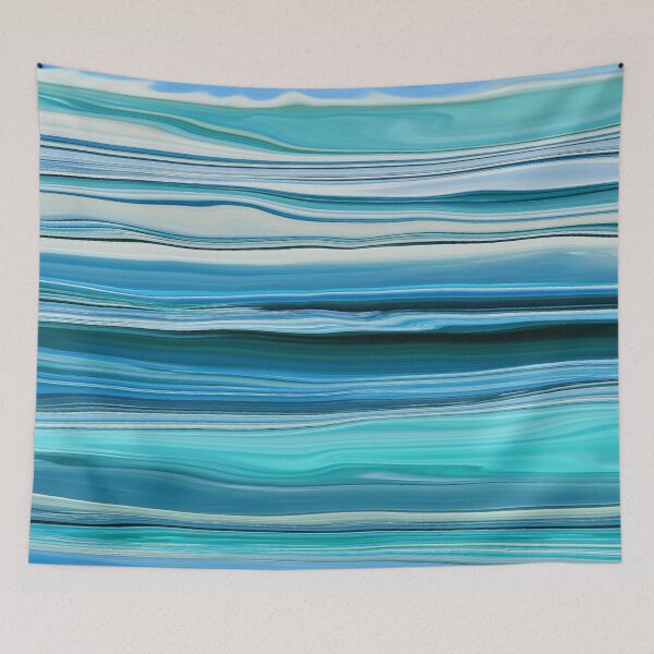 Item preview, Abstract Ocean Horizontal Lines Coastal Style Décor Beachy Vibes Art 9 of 20  designed and sold by Beachy.