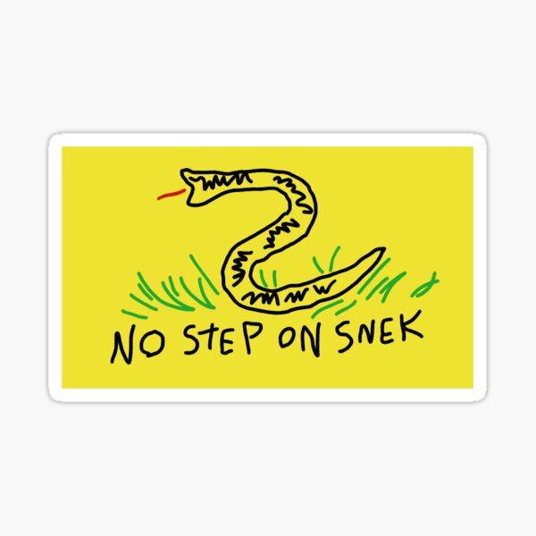 No Step On Snek Sticker