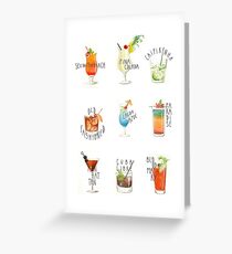 Drinks Greeting Card