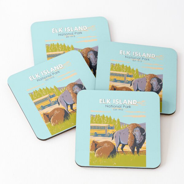 Item preview, Elk Island National Park Canada Vintage designed and sold by KrisSidDesigns.