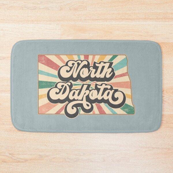 Item preview, North Dakota Fan Retro State, Vintage Groovy North Dakota Map, Distressed America Gift designed and sold by Cátia Lima.