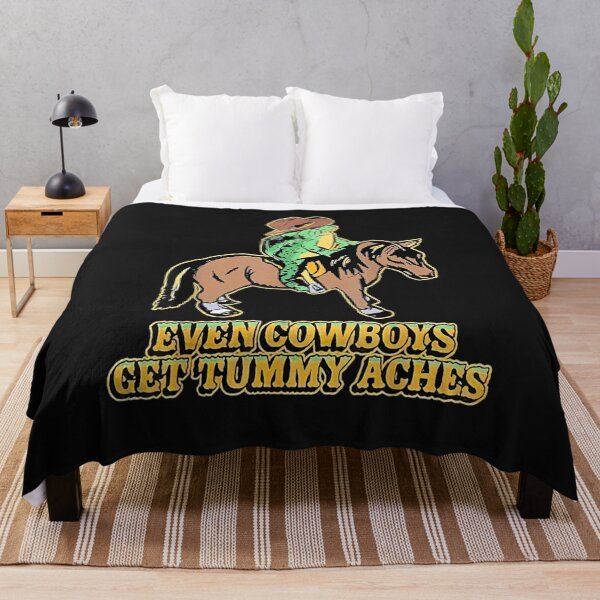 Item preview, Even Cowboys Get Tummy Aches Funny Tee designed and sold by RahmaniArt.