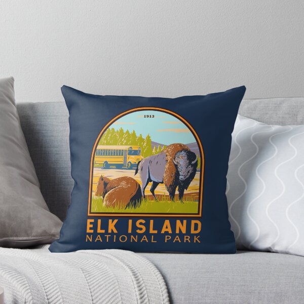 Item preview, Elk Island National Park Canada Plains Bison Emblem designed and sold by KrisSidDesigns.
