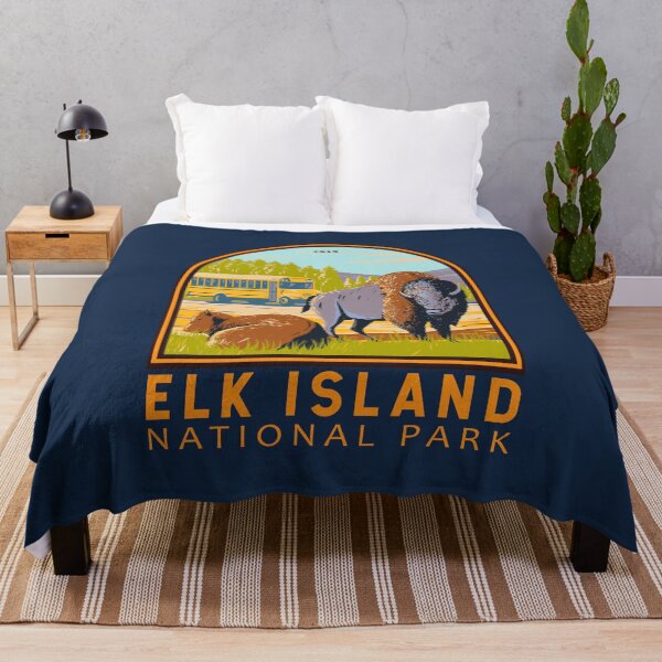 Item preview, Elk Island National Park Canada Plains Bison Emblem designed and sold by KrisSidDesigns.
