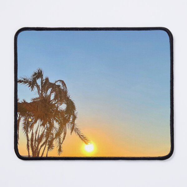Item preview, Sunset behind palm tree from lakeside view designed and sold by ahmedabdelbaset.