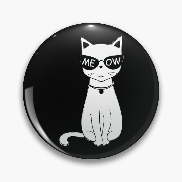 Item preview, Funny cat with funky sunglasses depicting funny cute cat wearing glasses cat art for cat lovers and cat owners  designed and sold by haRexia.