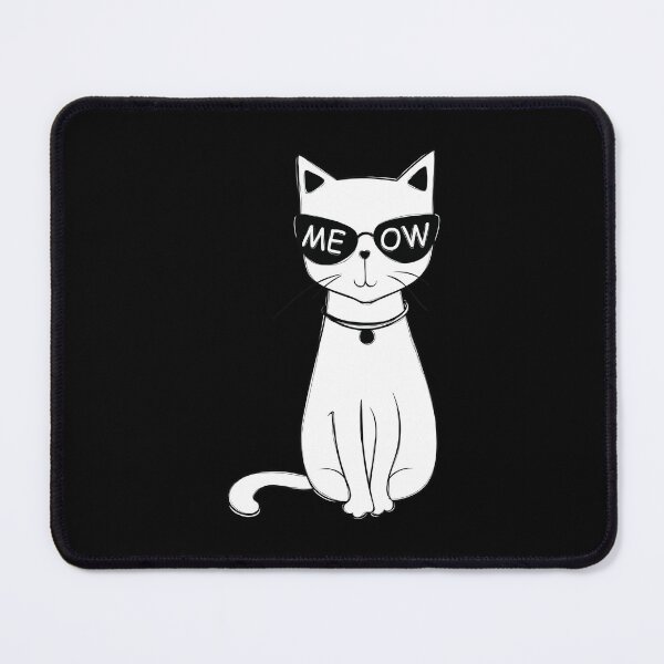 Item preview, Funny cat with funky sunglasses depicting funny cute cat wearing glasses cat art for cat lovers and cat owners  designed and sold by haRexia.