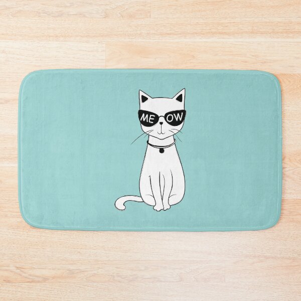 Item preview, Funny cat with funky sunglasses depicting funny cute cat wearing glasses cat art for cat lovers and cat owners  designed and sold by haRexia.