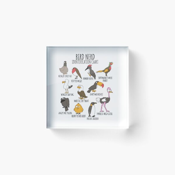 Item preview, Bird Watcher Funny Identification Chart for Bird Lovers & Ornithologists designed and sold by Nerd Shizzle.