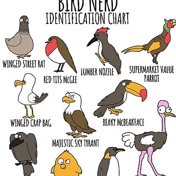 How to Identify Birds T-shirt / Funny Bird Nerd Tee for 