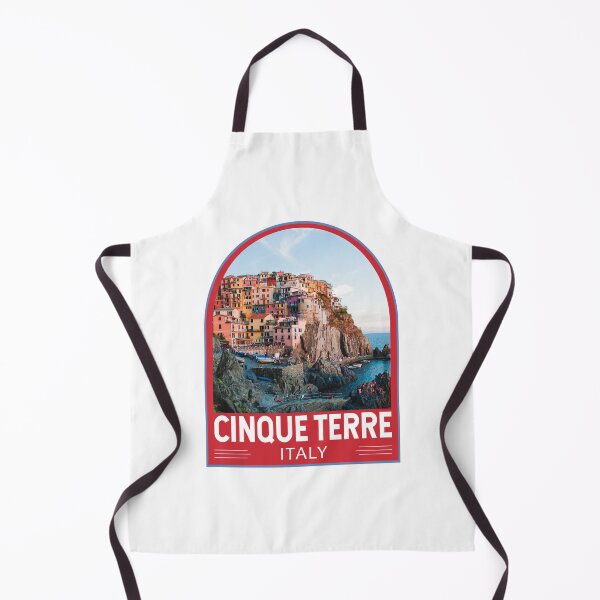 Item preview, Cinque Terre Italy Retro Emblem designed and sold by KrisSidDesigns.