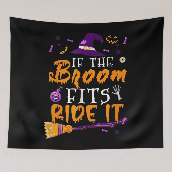 Item preview, It The Broom Fits Ride It Happy Halloween Scary Pumpkin halloween scary designed and sold by SatouKuru.