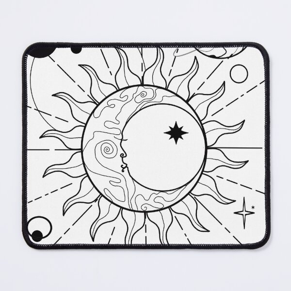 Item preview, Celestial line art, moon sun designed and sold by Make.Studio-14946372-.