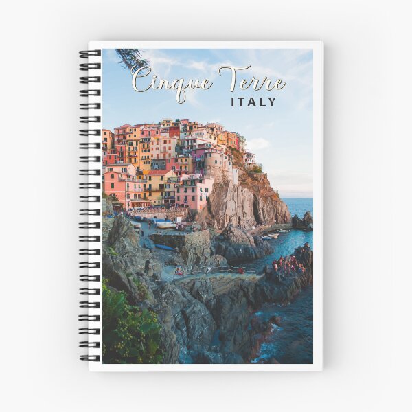 Item preview, Cinque Terre Italy Watercolor Vintage designed and sold by KrisSidDesigns.