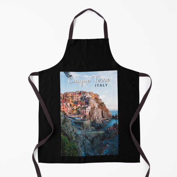 Item preview, Cinque Terre Italy Watercolor Vintage designed and sold by KrisSidDesigns.