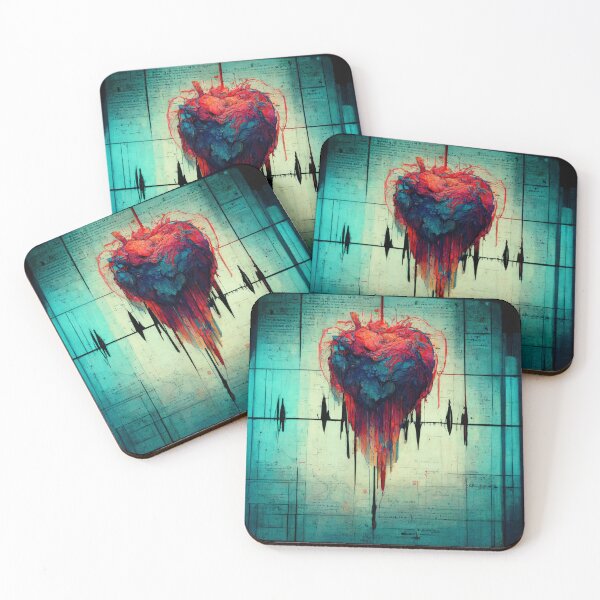 Item preview, Heartbeat graphics showing the pulse. designed and sold by Maniock.