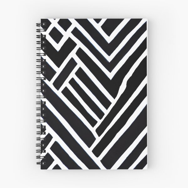 Item preview, Abstract Geometric Monochrome Pattern with Black and White Colors designed and sold by NECHSTORE.