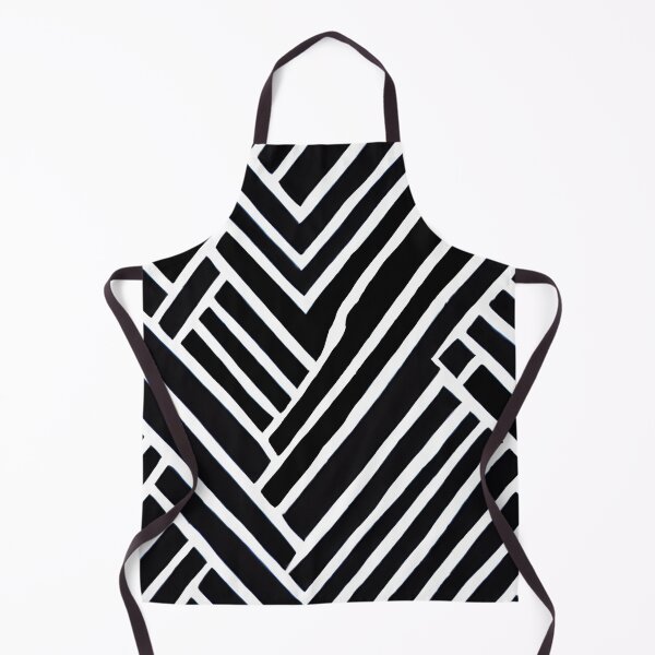 Item preview, Abstract Geometric Monochrome Pattern with Black and White Colors designed and sold by NECHSTORE.