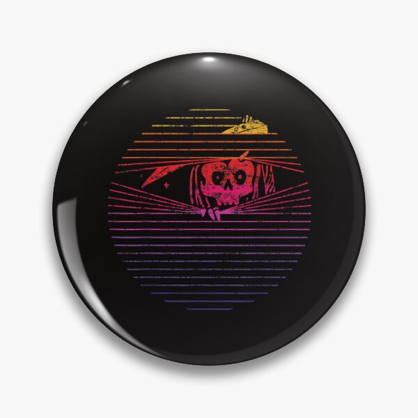Artikelvorschau, Lustiger Halloween-Schädel-Sensenmann-beängstigendes Retro Halloween beängstigend entworfen und verkauft von OnishiRie.