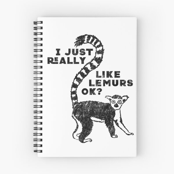 Item preview, I Just Really Like Lemurs OK? Funny T-shirt designed and sold by nvdesign.