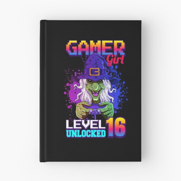 Item preview, gamer girl level 16 unlocked - 16th birthday gift designed and sold by Ibu83.