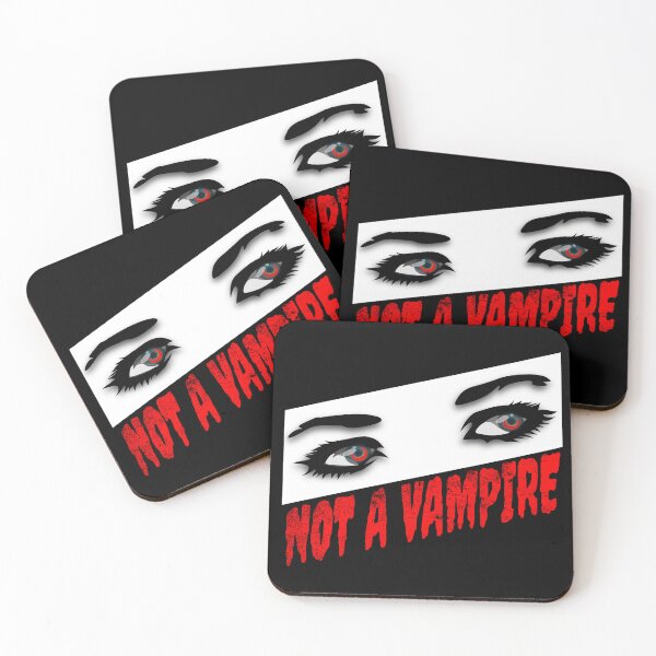 Item preview, Halloween, Not a Vampire, creepy red eyes designed and sold by i-cottagedesign.