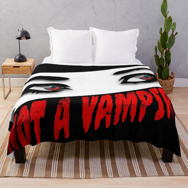 Item preview, Halloween, Not a Vampire, creepy red eyes designed and sold by i-cottagedesign.
