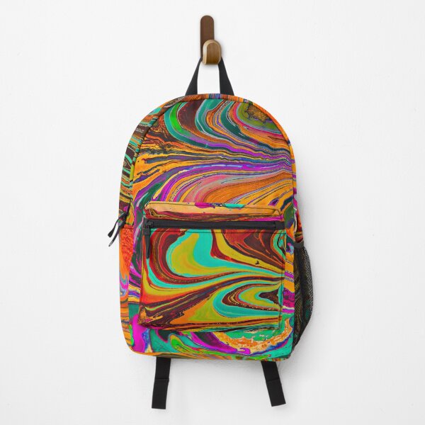 Item preview, Negative Retro Acrylic Pour | Trippy Liquid Art | Trippy Art | Stoked Up Art designed and sold by StokedUpArt.