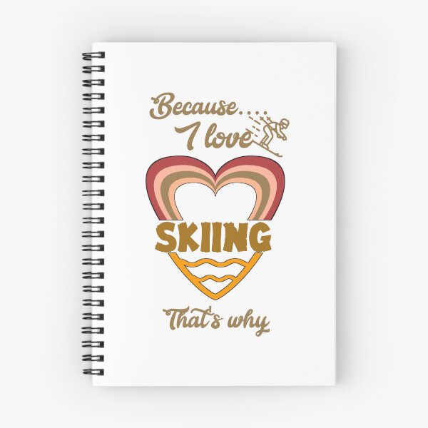 Item preview, Because I love skiing, that's why...  designed and sold by Chakilogy.