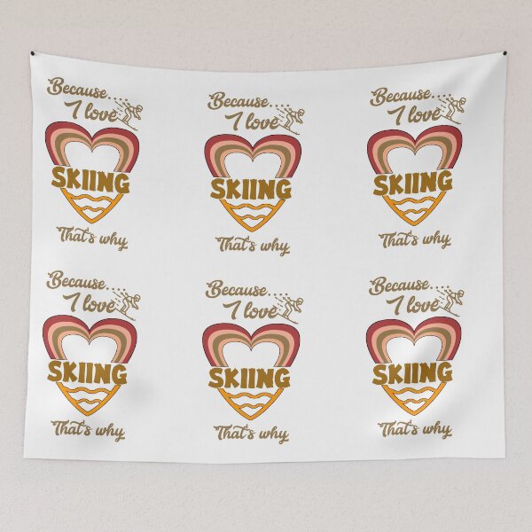 Item preview, Because I love skiing, that's why...  designed and sold by Chakilogy.