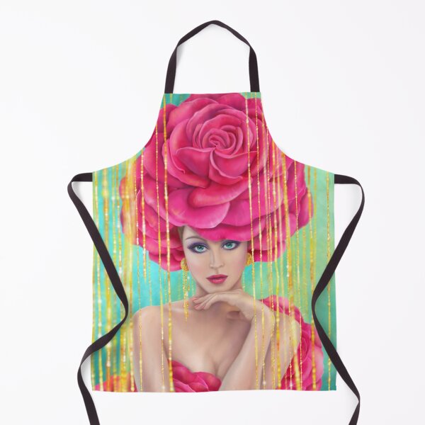 Item preview, Fashion beautiful woman with rose flower designed and sold by Alena Lazareva.