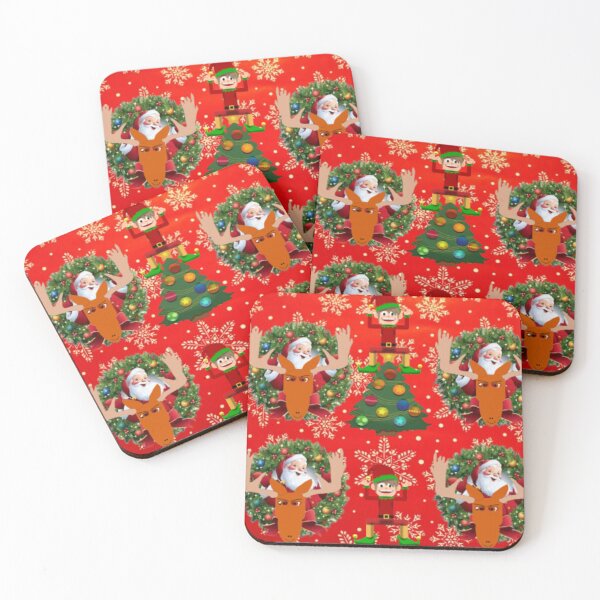 Item preview, Funny Christmas Santa Claus Reindeer Elf Sticker designed and sold by Teetans.